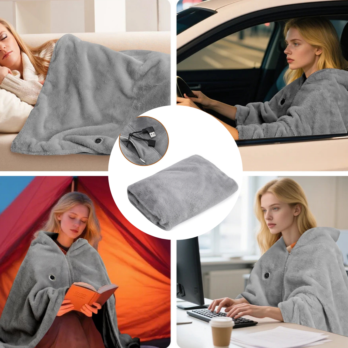 Rechargeable Electric Heating Wrap for Comfort
