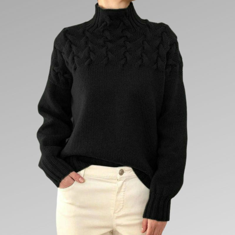 Sophisticated Comfort - Cozy Turtleneck Sweater