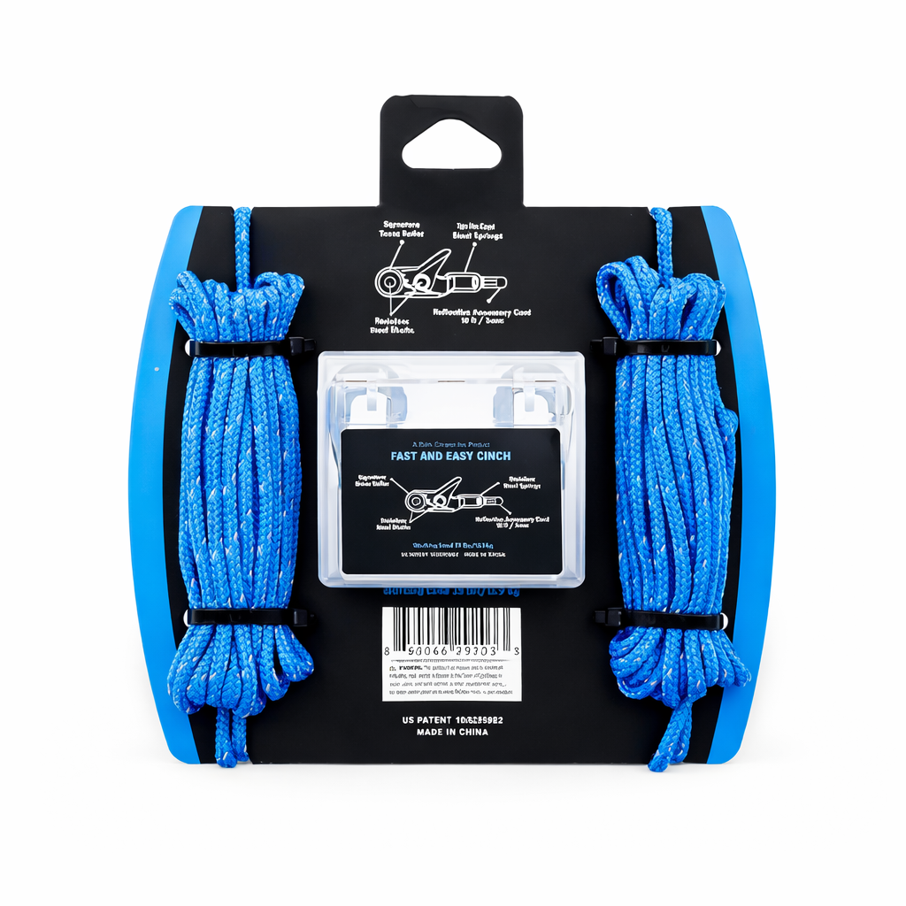 QuickSecure Rope & Cord Fastening Tool Set - 6 Pack