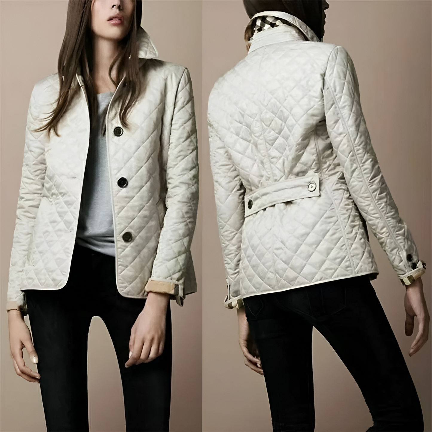 Sophisticated Silk-Cotton Winter Jacket