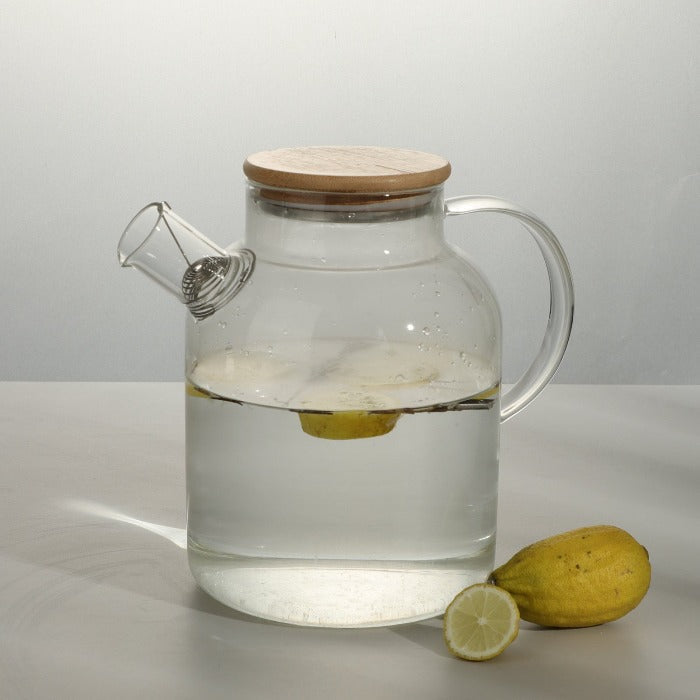 Borosilicate Glass Teapot – Stylish Design & Compatible with Stovetop
