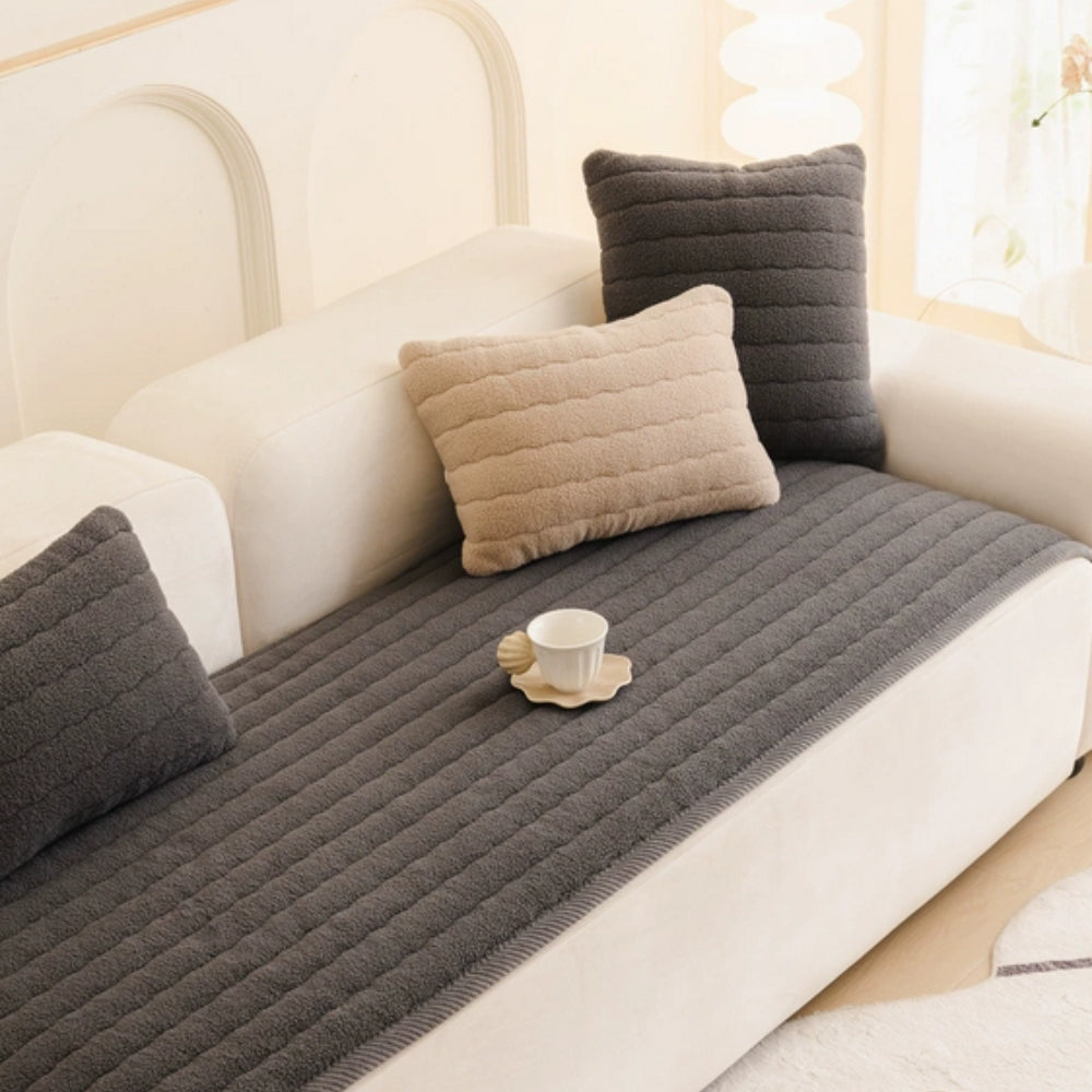 Luxurious Plush Sofa Protector for Ultimate Comfort