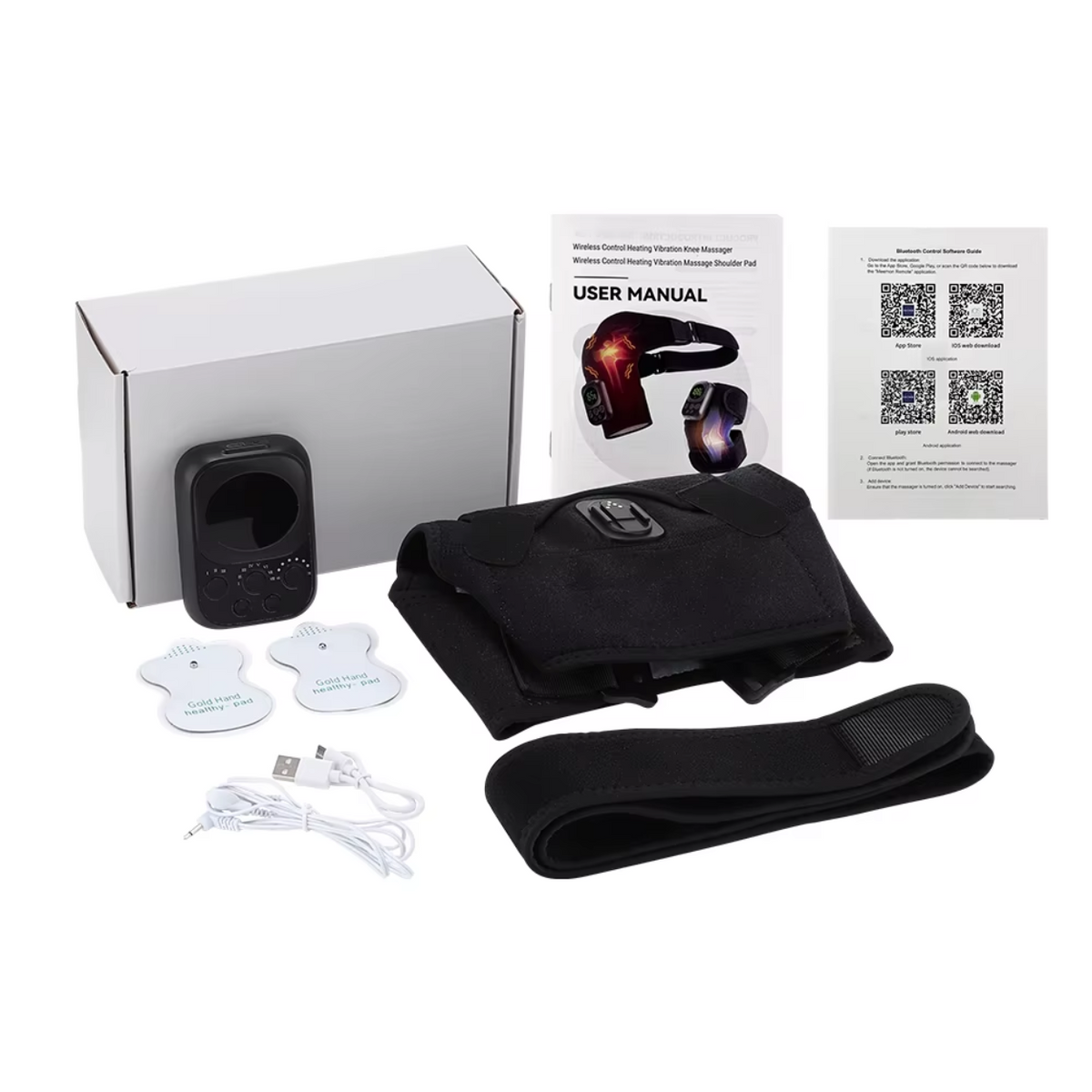 Vibrating Electric Shoulder Massager with Heating Feature
