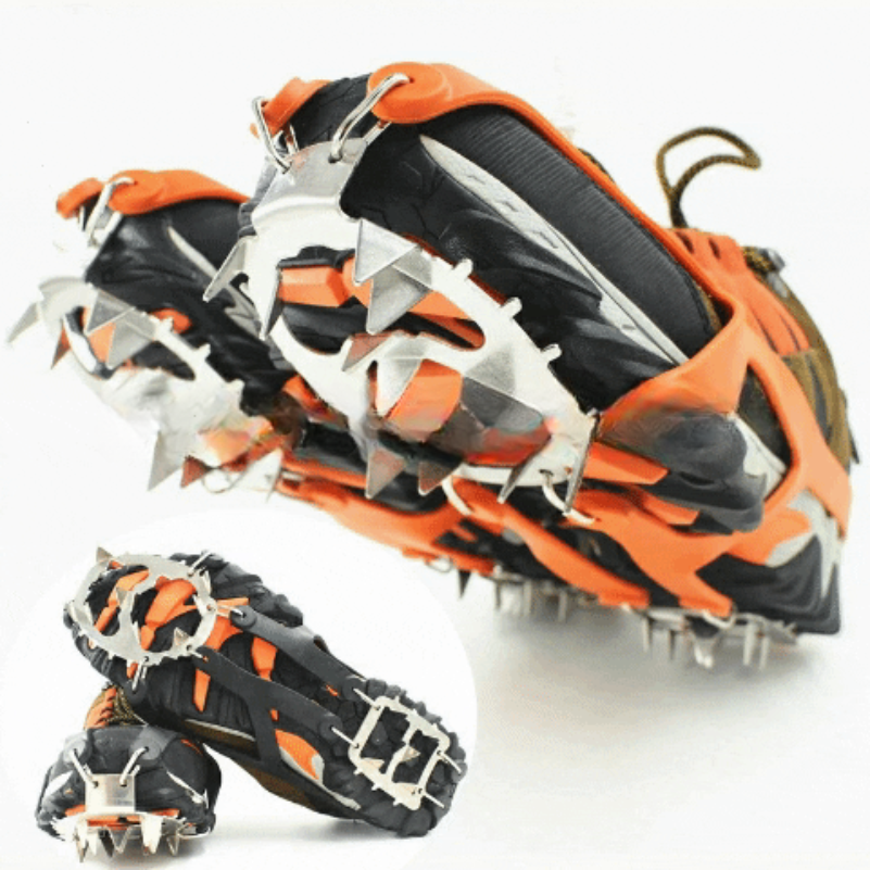 Snow and Ice Traction Crampons with Anti-Slip Design