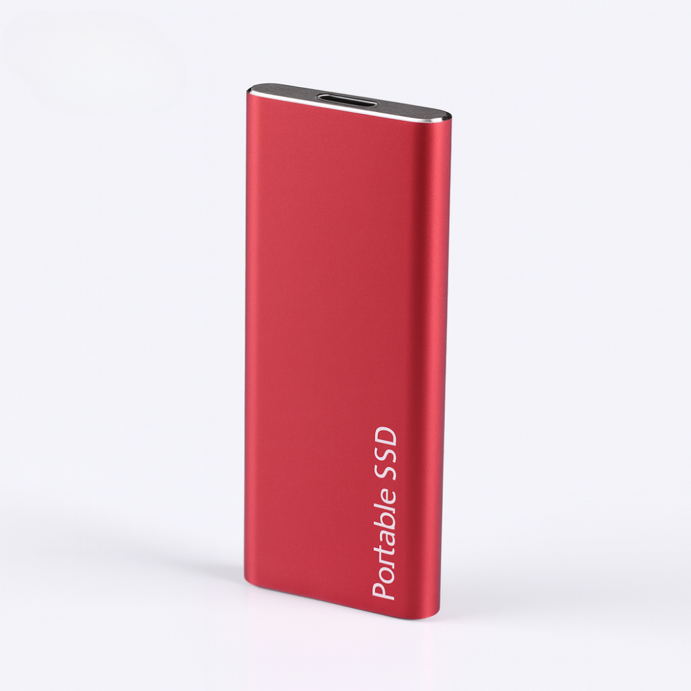 External Aluminum Hard Drive with USB-C – Fast Data Transfer