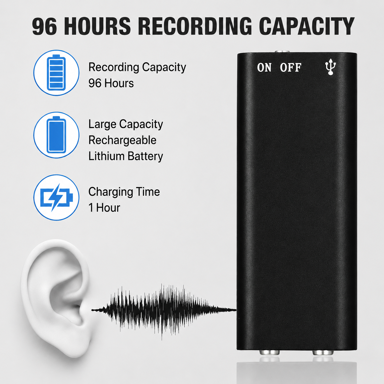 Compact Voice Recorder | Effortless Audio Capture | SoundScribe
