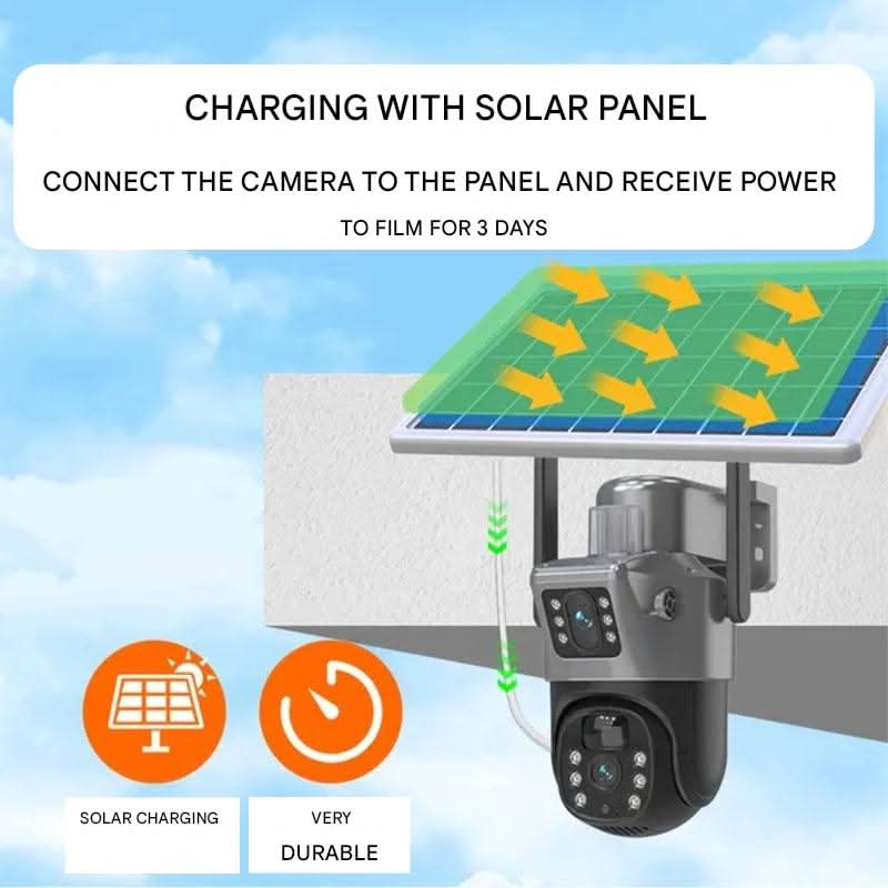 Solar-Powered Wireless Security Camera System