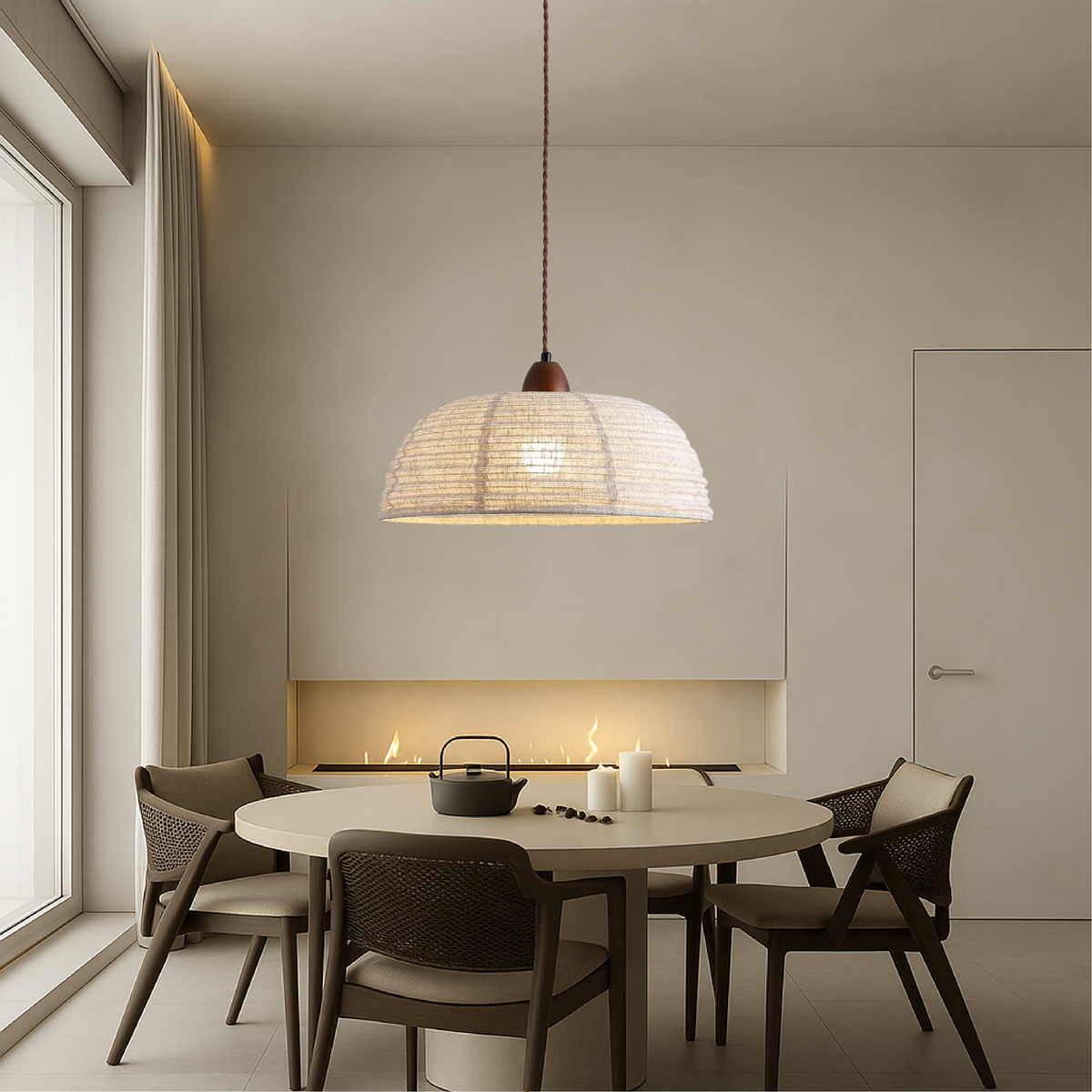 Fabric Pendant Light for Warm and Inviting Spaces