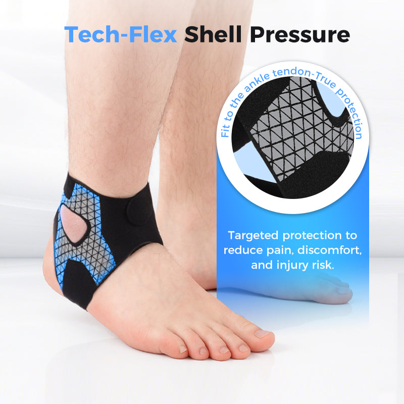 Adjustable Ankle Support with Targeted Compression