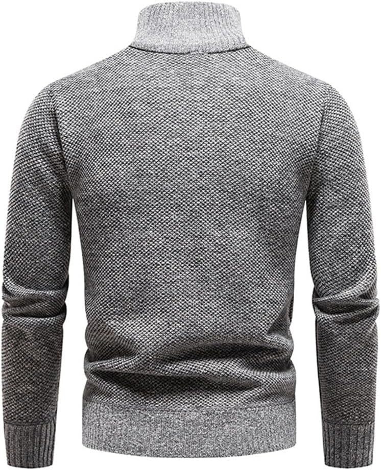 Chic Thermal Pullover with Half-Zip for Modern Men