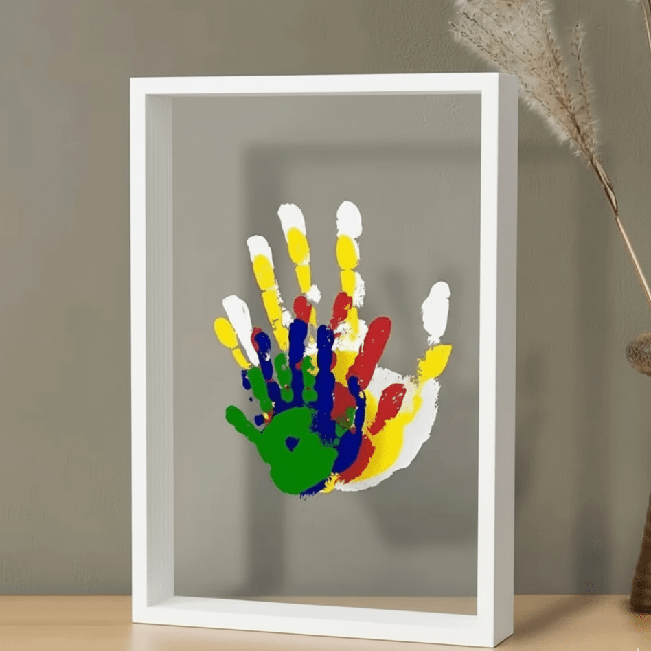 Baby Handprint and Footprint Frame for Treasured Moments