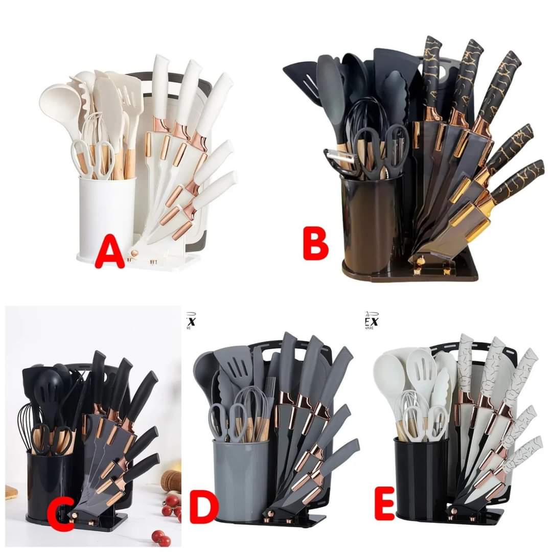 Kitchen Tool Set with 19 Essential Utensils