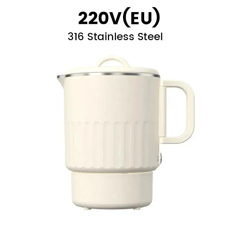 Travel-Friendly Electric Kettle with Collapsible Design