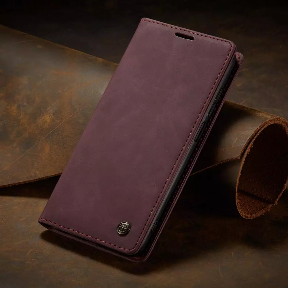Phone Case in Faux Leather for Samsung with Card Holder