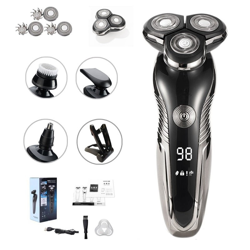 Waterproof Rechargeable Z-Shaver – Skin-Friendly for Wet/Dry Use
