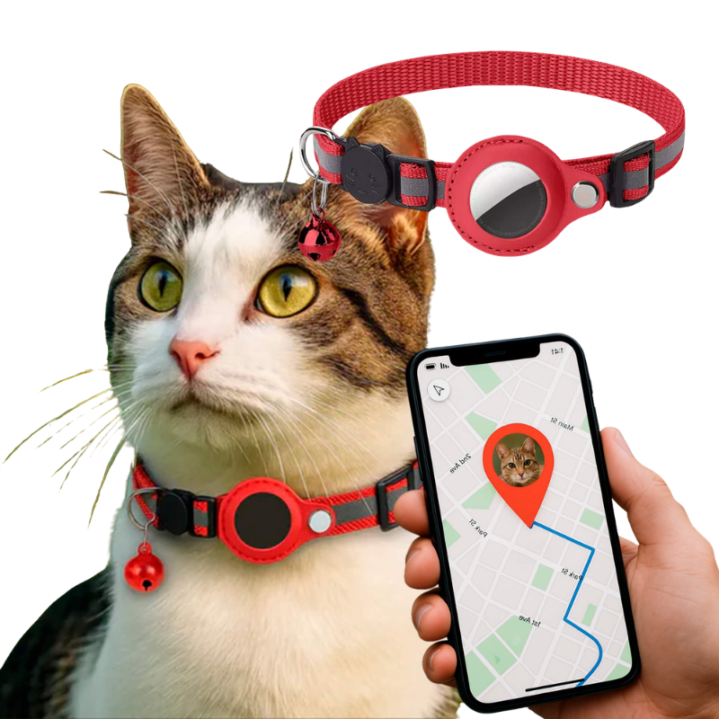 Smart Cat Collar with GPS Tracker | Adjustable & Reflective