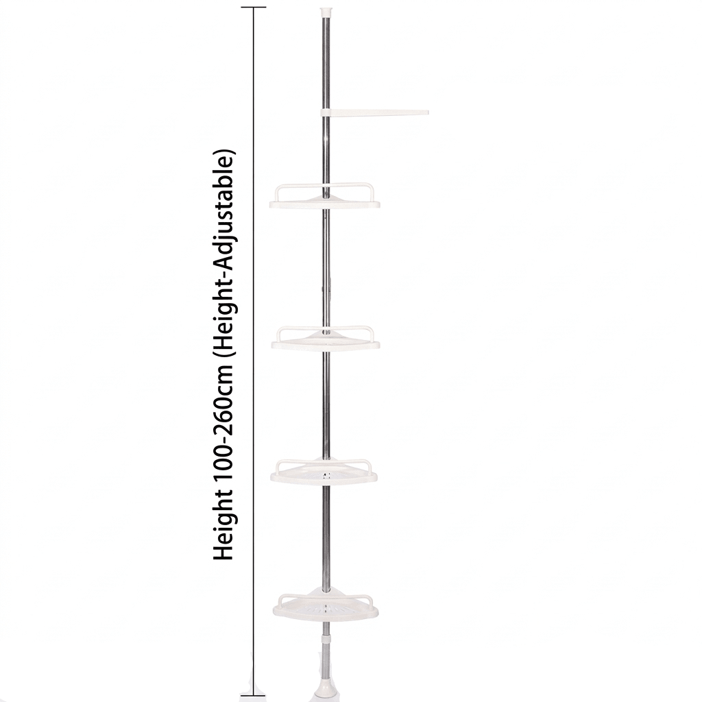 Shower Storage Tower – Rust-Proof Bathroom Organizer Rack