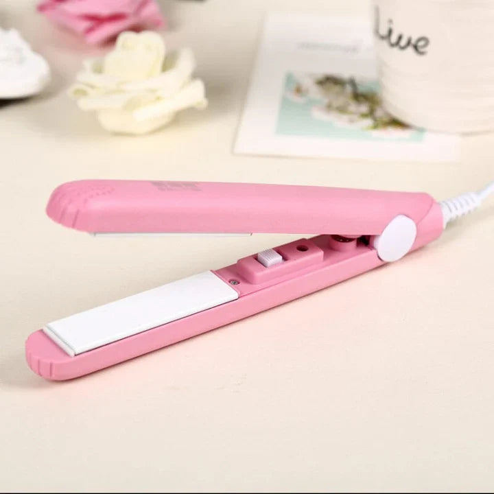 Compact Hair Styler | 2-in-1 Curling and Straightening Tool