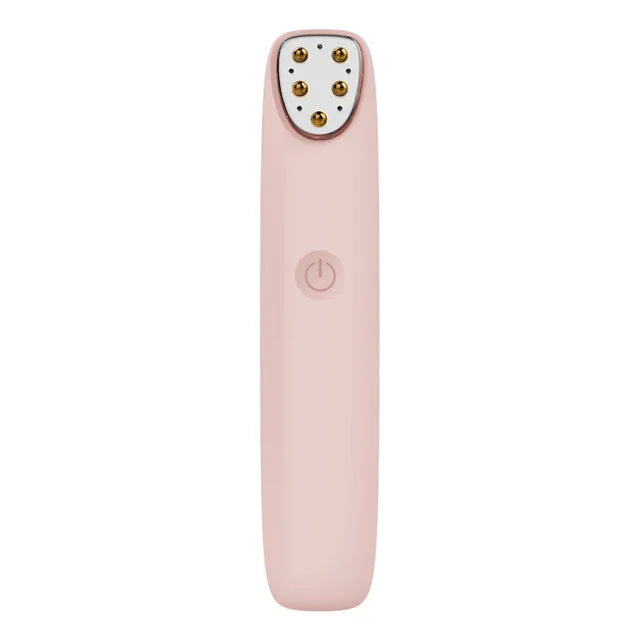 Eye Massager Pen with Red Light Therapy and Heat – 3 Modes, USB Rechargeable, 8,000 Vibrations/Min, 3-Minute Timer