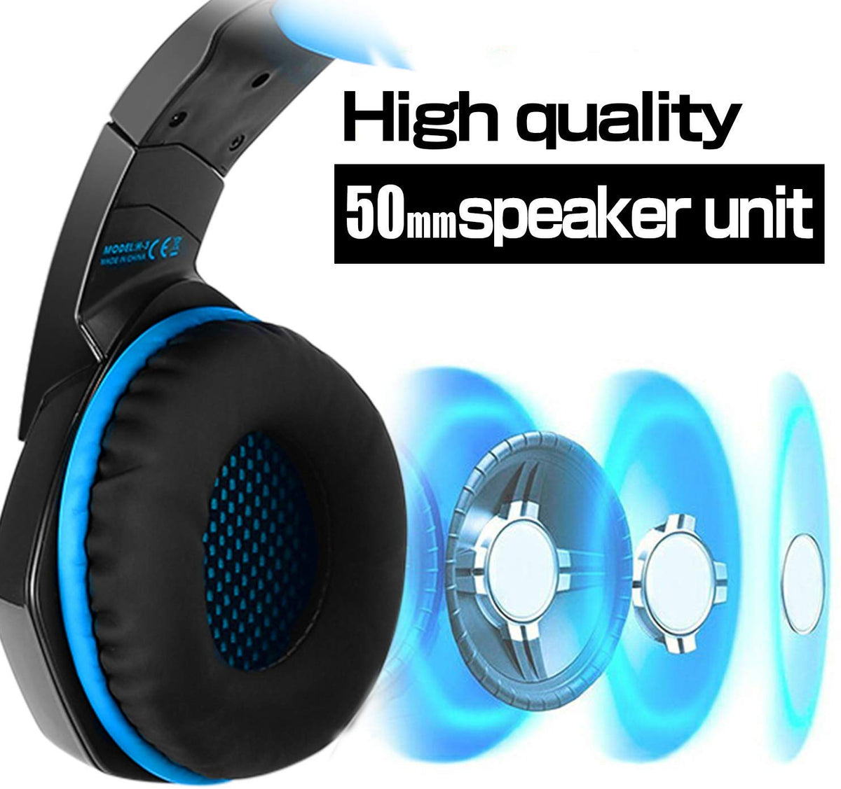 Versatile Gaming Headset with LED Lights and Volume Control