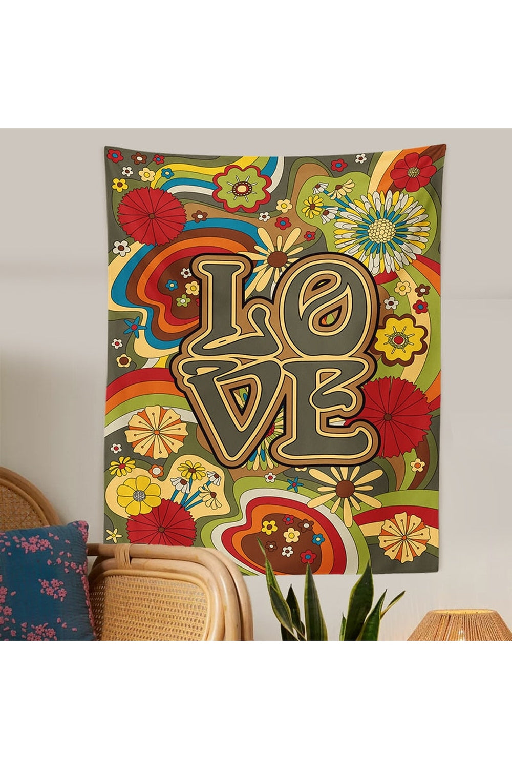 Floral Wall Hanging Tapestry