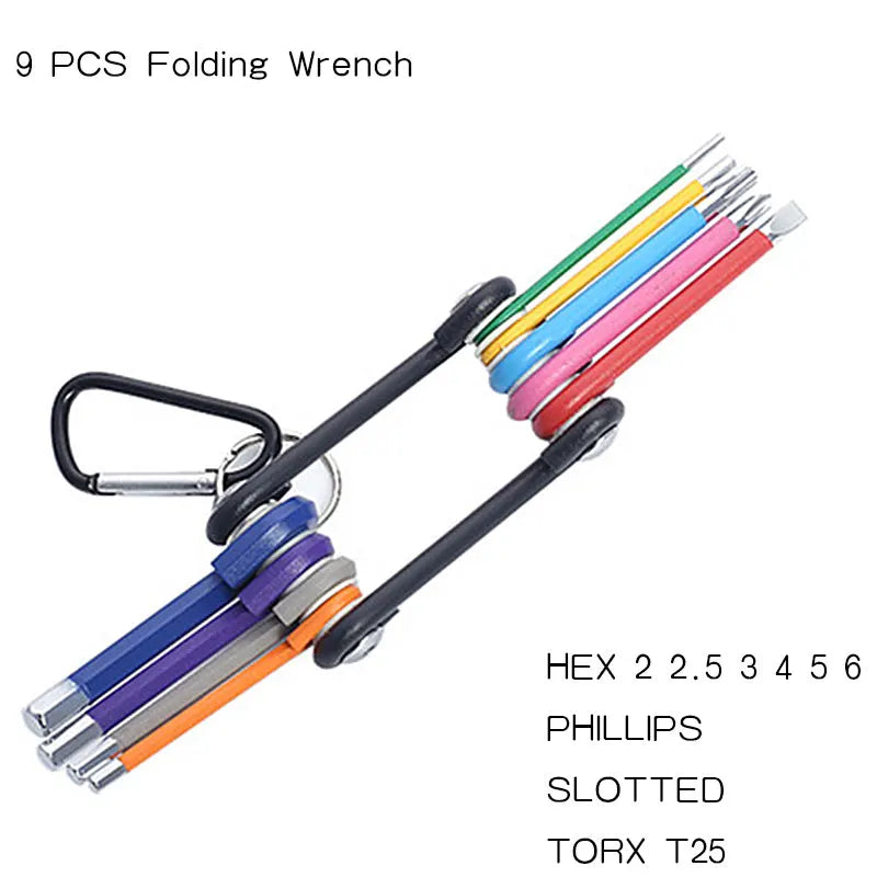 9-Piece Hex Key Set for Various Applications