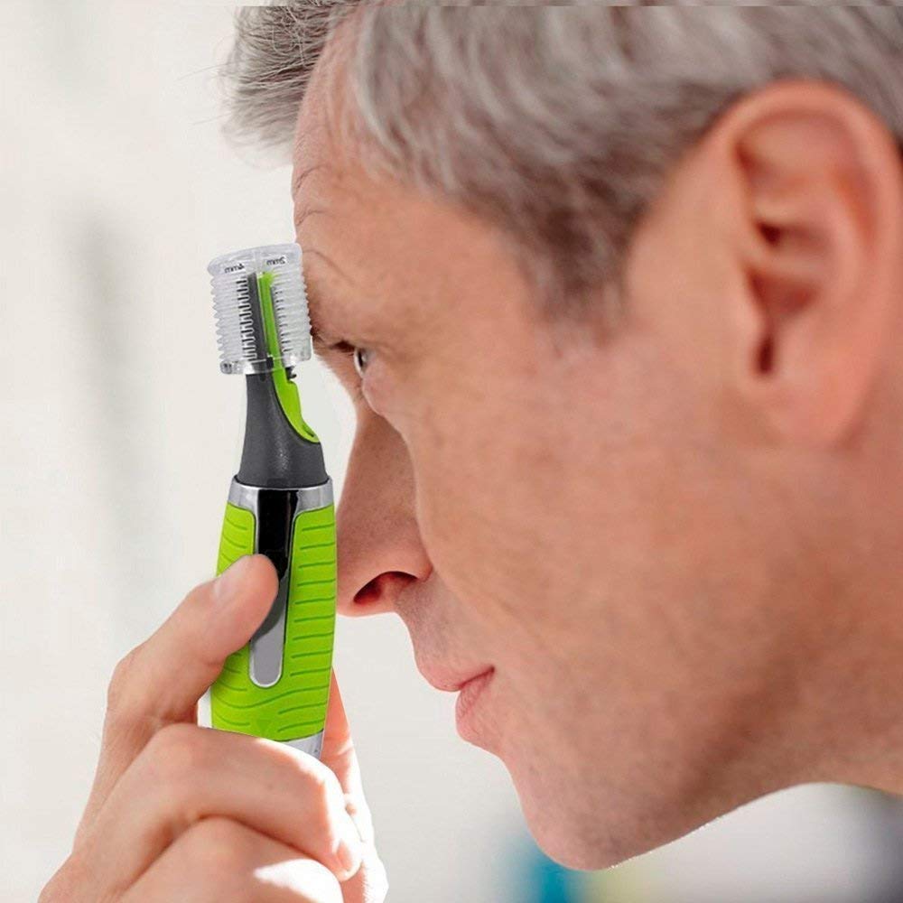 Nose and Ear Trimmer with LED Light and Precision Attachments