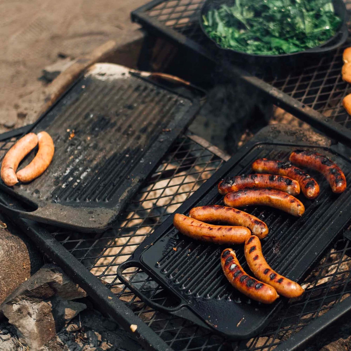 Sturdy Portable Grill Rack - Versatile Cooking Solution