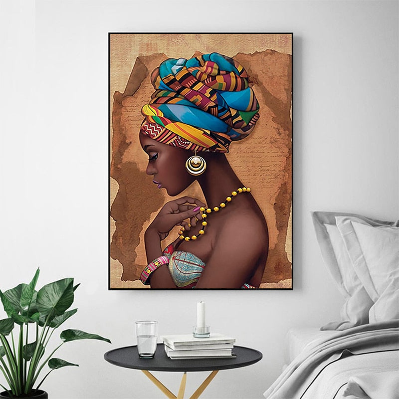 Elegant African Portrait - Canvas Art for Stunning Interiors