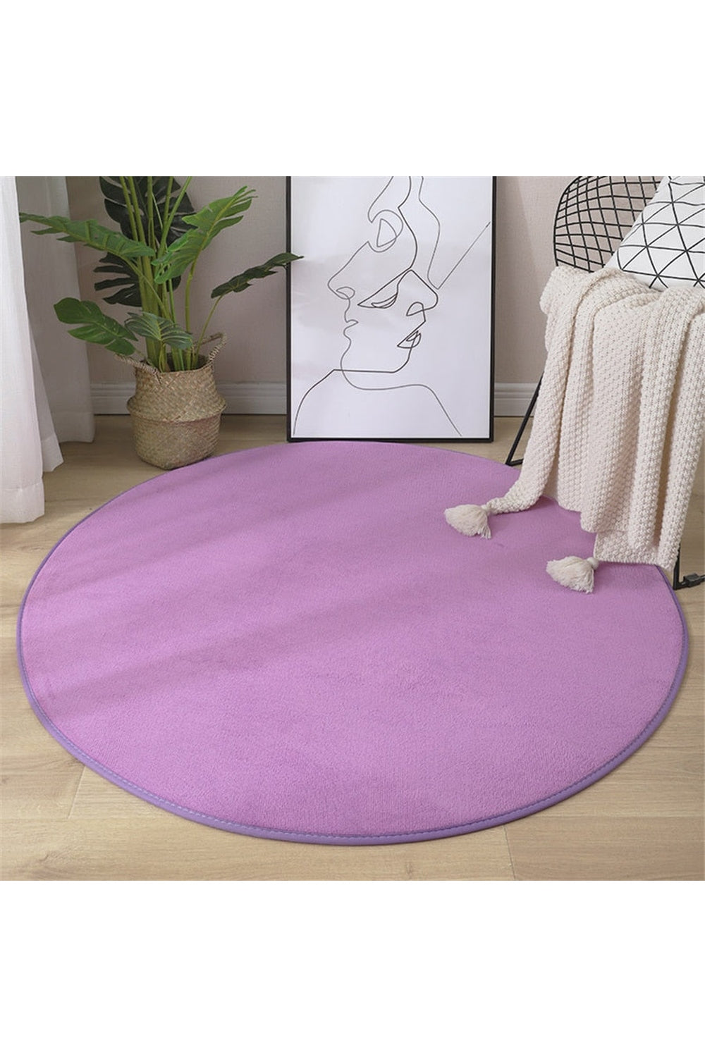 Coral Patterned Beef Rug