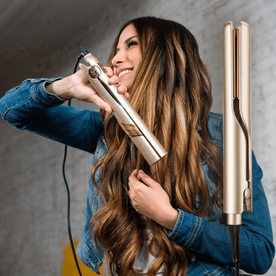 Hair Straightening Tool in Ceramic for Glossy Hairstyles