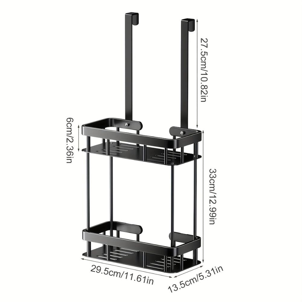 Modern Stainless Steel Bathroom Organizer Rack