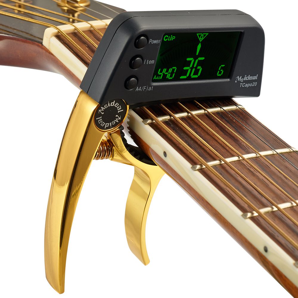2-in-1 Practical String Clamp and Guitar Tuner