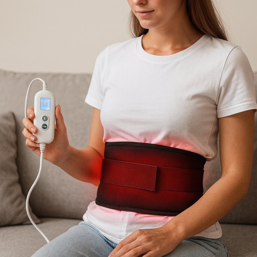Back Support Heating Belt with Adjustable Fit