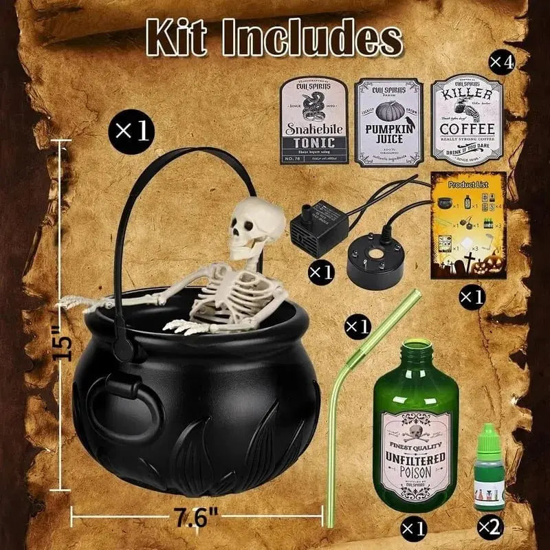 Your Enchanting Cauldron with Fog Effect!