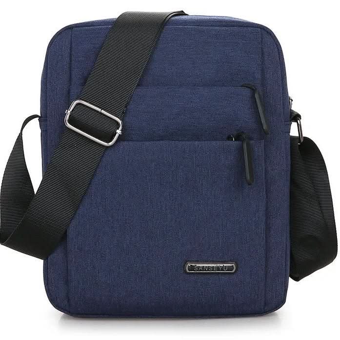 Water-Resistant Men's Crossbody Bag Featuring Anti-Theft Features