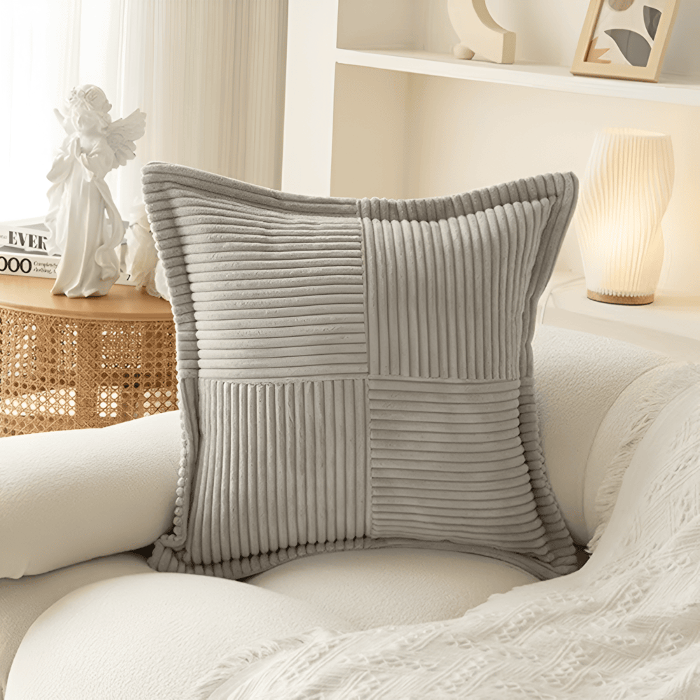 Stain-Resistant Solid Colored Cushion Cover
