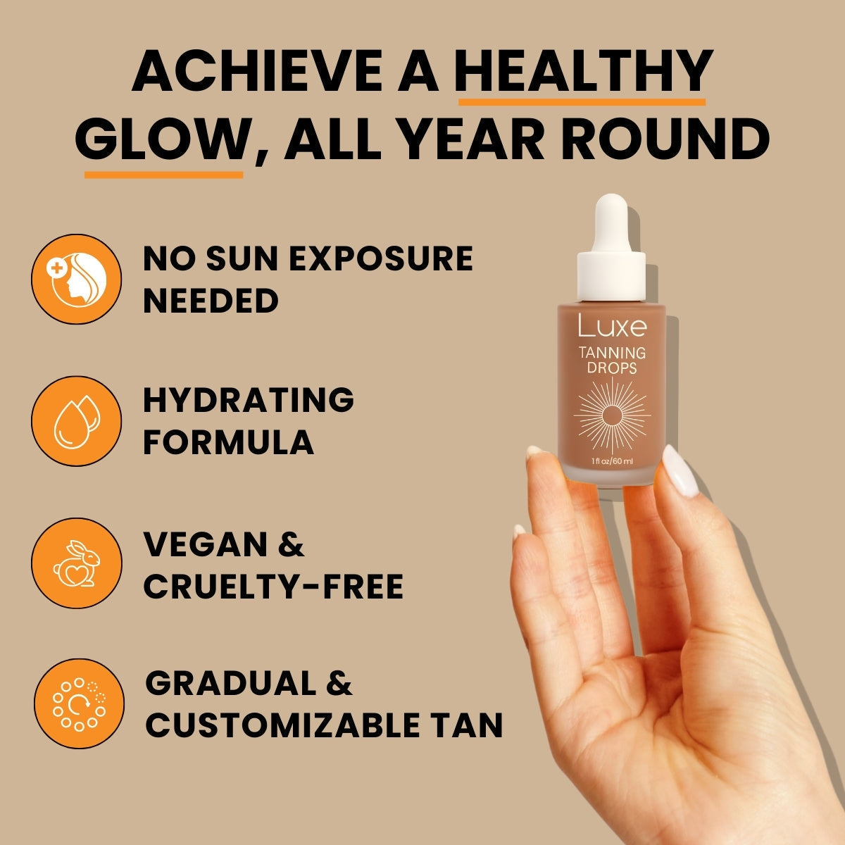 Radiant Glow Drops - Natural Tanning Solution