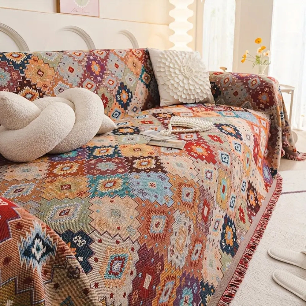 Bohemian Color Burst Sofa Protector