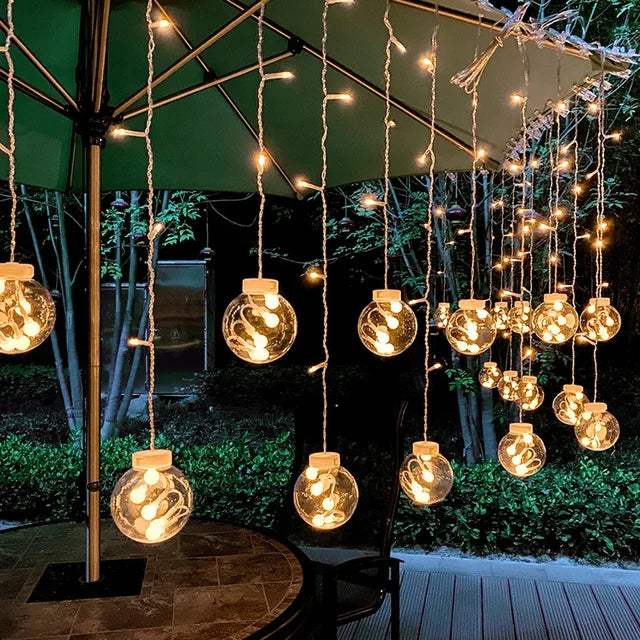 Waterproof Outdoor LED Fairy Light String – Warm White Light Garland