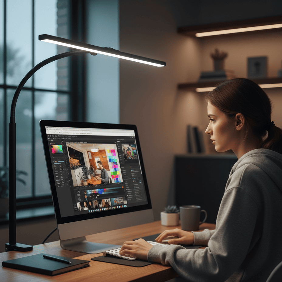 Architect Desk Lamp with 25 Lighting Modes and Dimming Feature