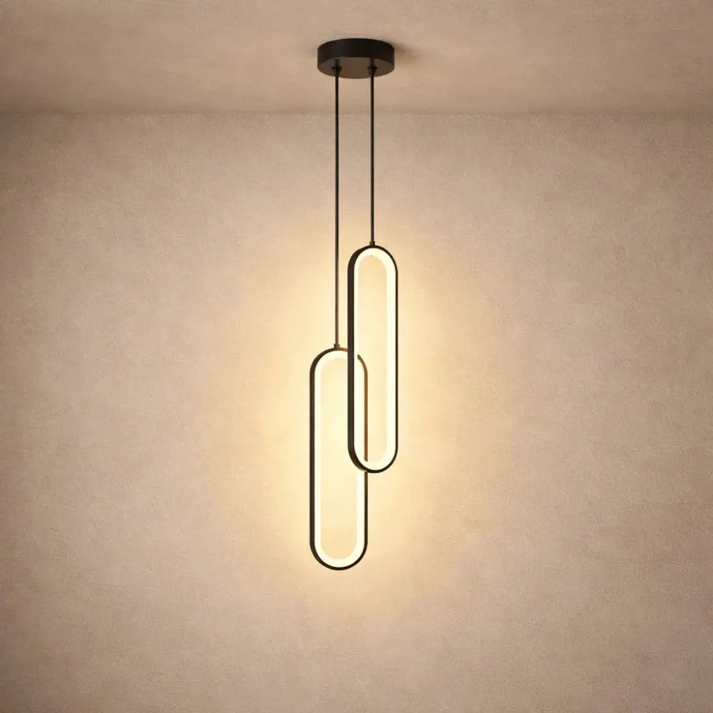 Warm Ambient Lighting Slim LED Hanging Light Fixture