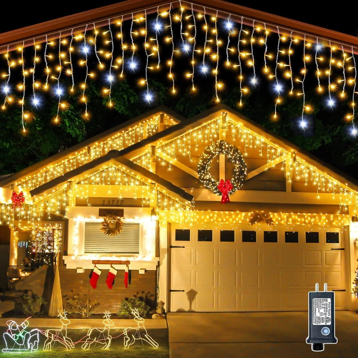 Warm White Outdoor Decorative Light Garland