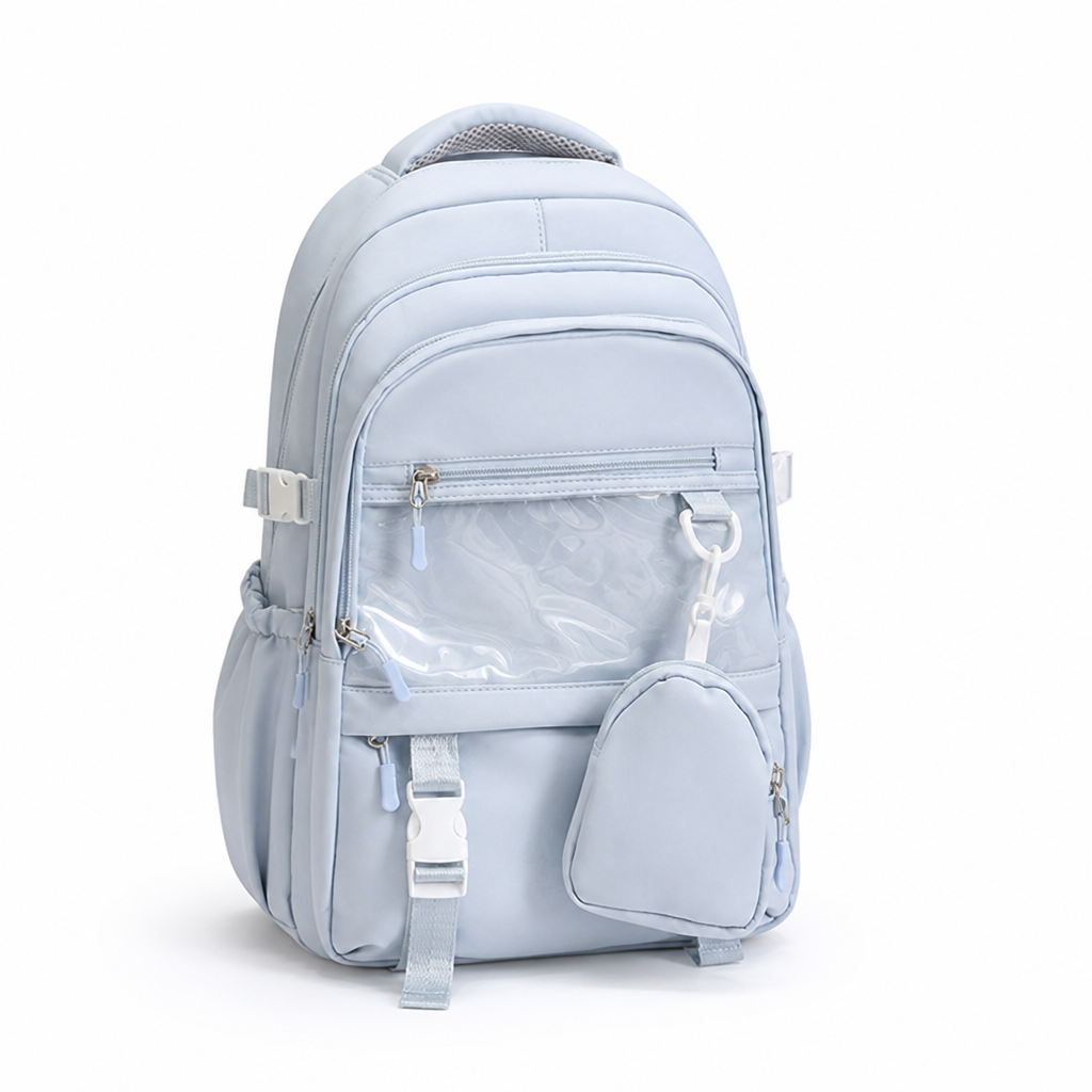 Clear View School Backpack with Comfortable Padded Straps