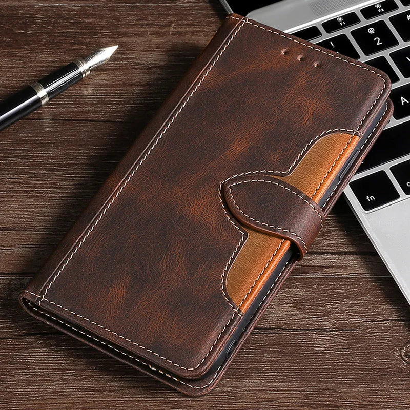 Magnetic Leather Case for iPhone – Elegant Design