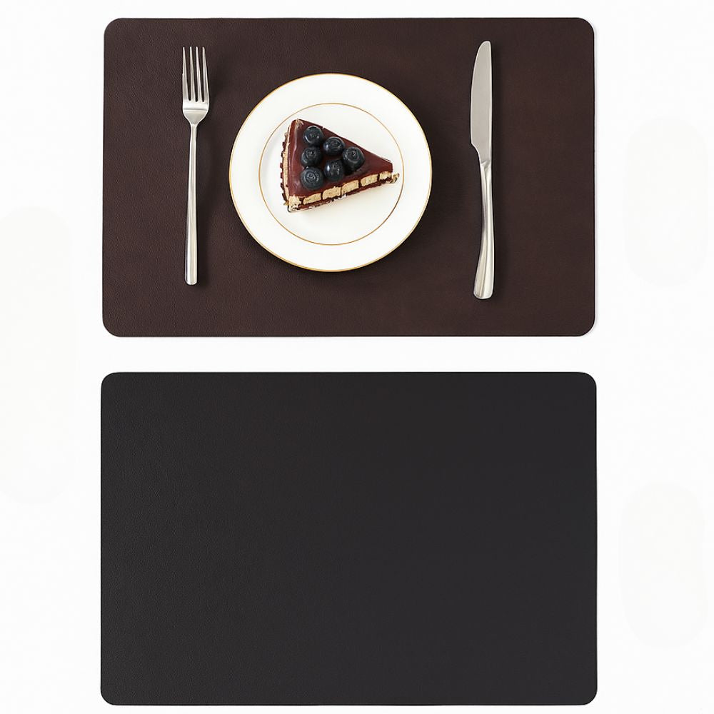 Elegant Faux Leather Dining Mat for Timeless Charm