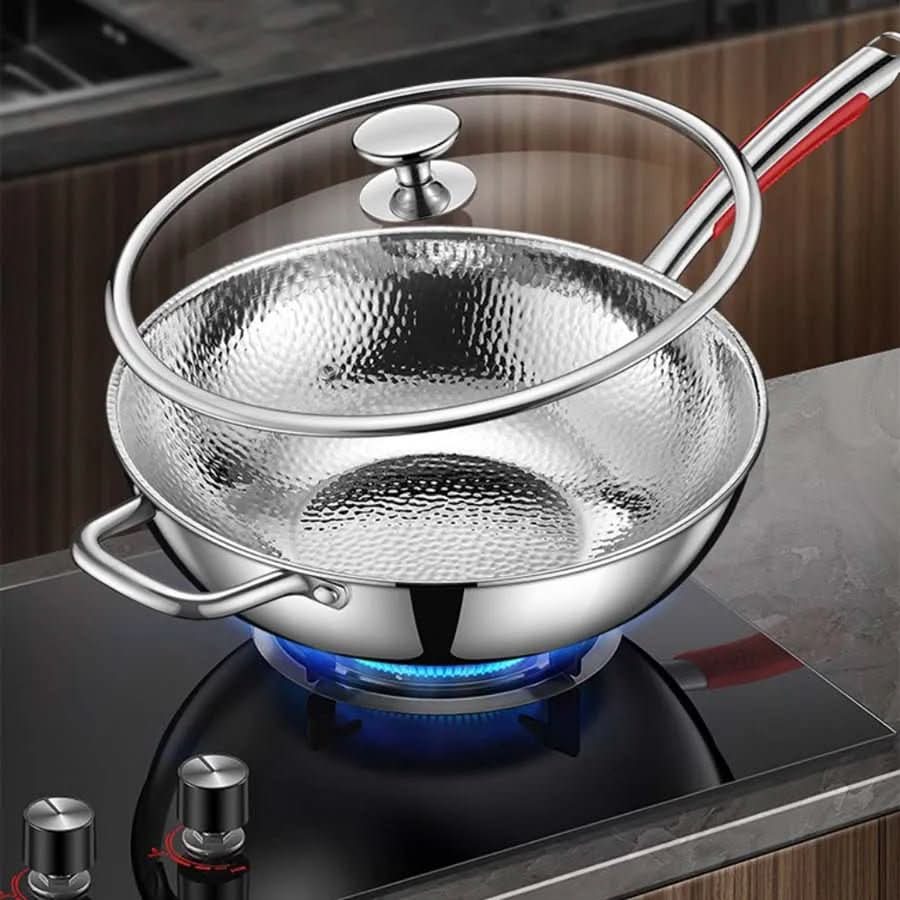 Round Bottom Cooking Wok Pan