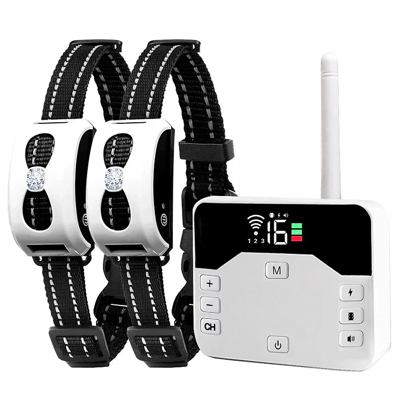 2-in-1 Wireless Dog Fence and Training Collar