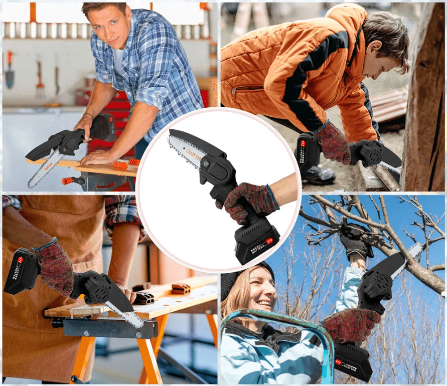 Cordless Mini Electric Saw for Professionals – Includes Free Battery