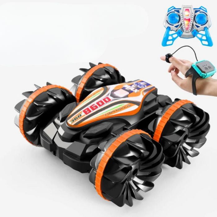 Remote-Controlled All-Terrain Vehicle with Amphibious Design, 15 km/h Speed